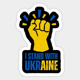 I Stand With Ukraine Sticker